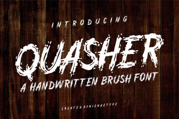 A Real Designer’s Review of the Quasher Brush Font