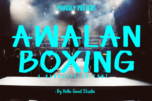 Awalan Boxing: A Dynamic Handwritten Font for Digital Designs