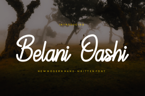Belani Oashi: A Charming Handwritten Font for Crafters