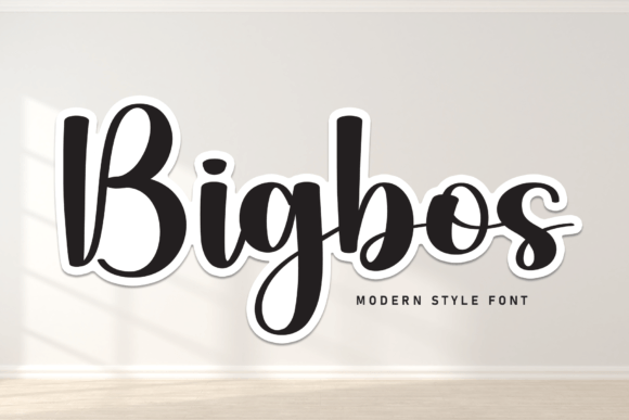 Bigbos: A Charming Script Font for Crafters and Creators