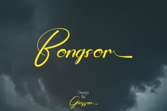 Bongsor: A Script Font That Captures Modern Handwritten Style