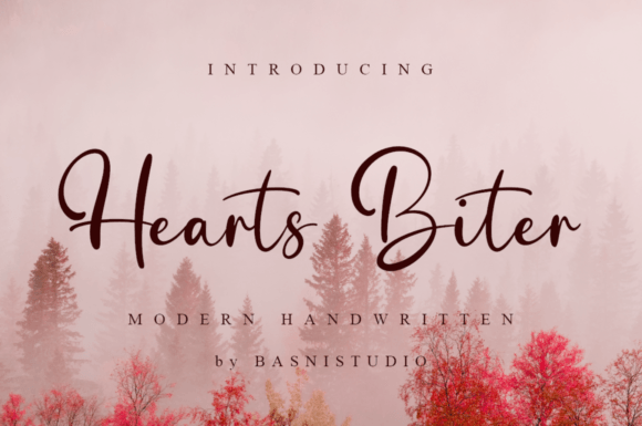 Hearts Biter: The Delicate Handwritten Font for Your Craft Projects