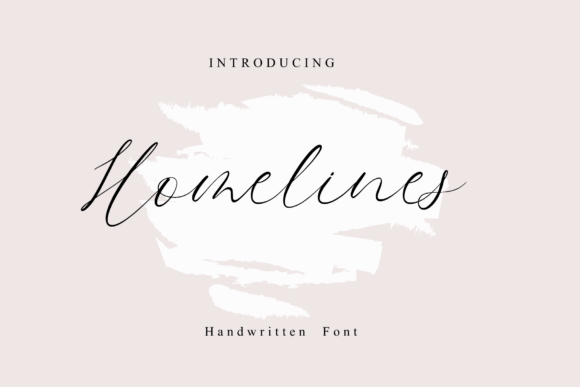 Homelines: A Stylish Script Font for Elegance and Charm