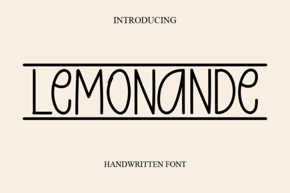 Lemonande: A Delicate Handwritten Font for Digital Design