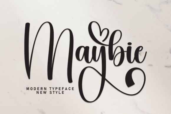 Maybie: A Graceful Handwritten Font for Web Design