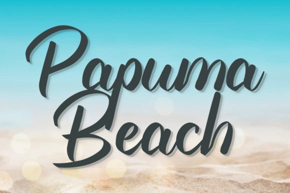 Papuma Beach: A Font That Flows Like Coastal Typography