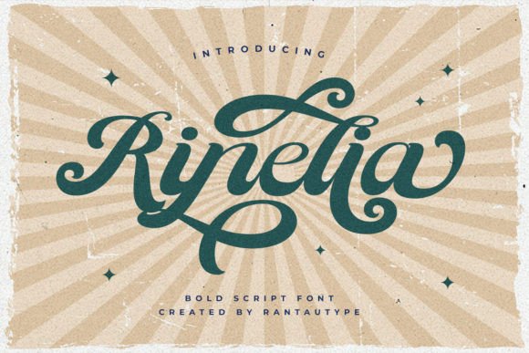 Ranelia: A Retro Script Font for Editorial Character