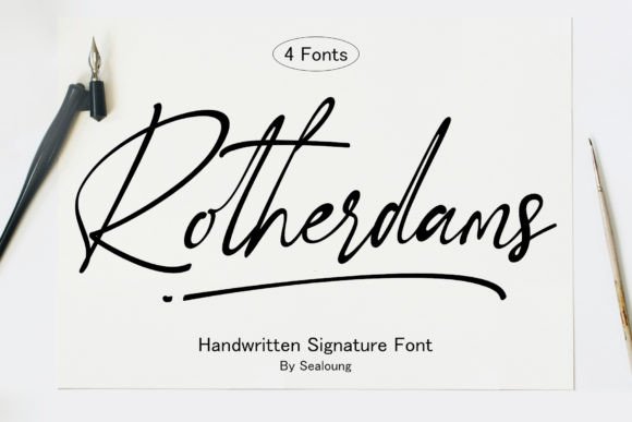 Rotherdams Signature Font: The Key to Your Brand's Handwritten Personality