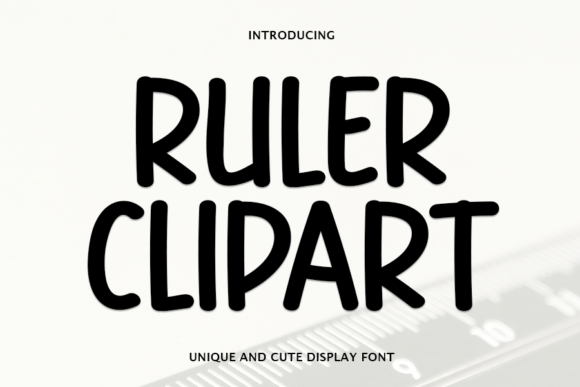 Ruler Clipart: A Modern Handwritten Font for Editorial Charm