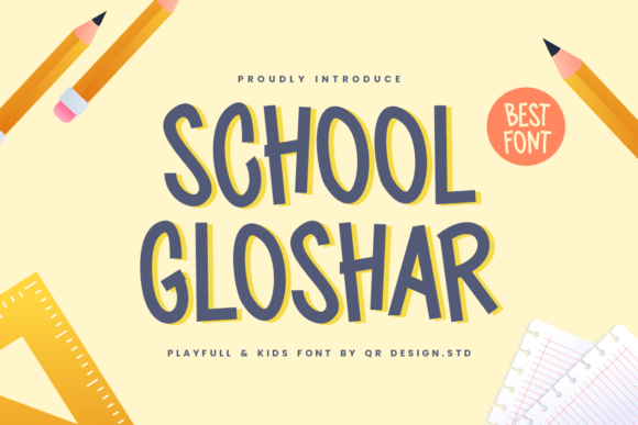 School Gloshar: A Friendly Handwritten Font for Modern Websites