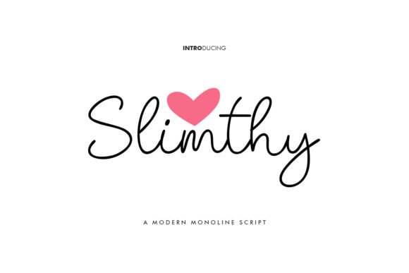 Slimthy: A Modern Script Font for Refined Branding