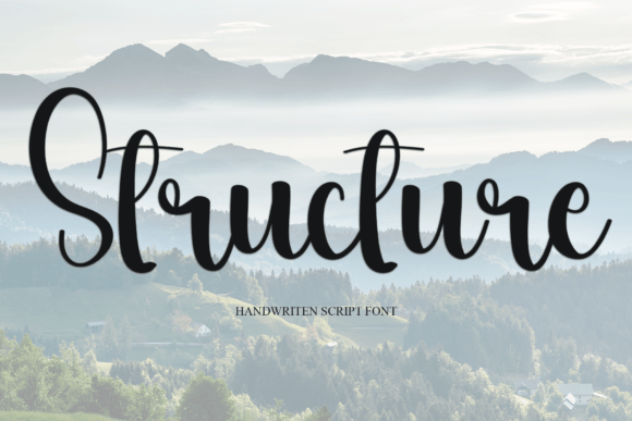 Structure: A Modern Handwritten Font for Engaging Visuals