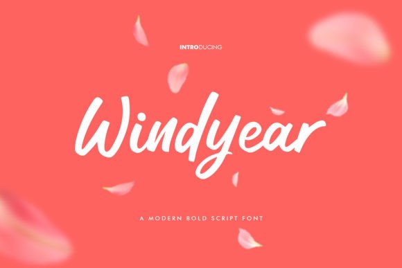 Windyear: An Elegant Script Font for Editorial Mood